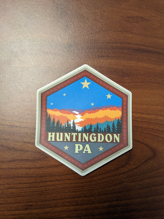 Huntingdon PA Night Sky Sticker